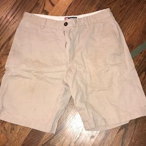 khaki shorts